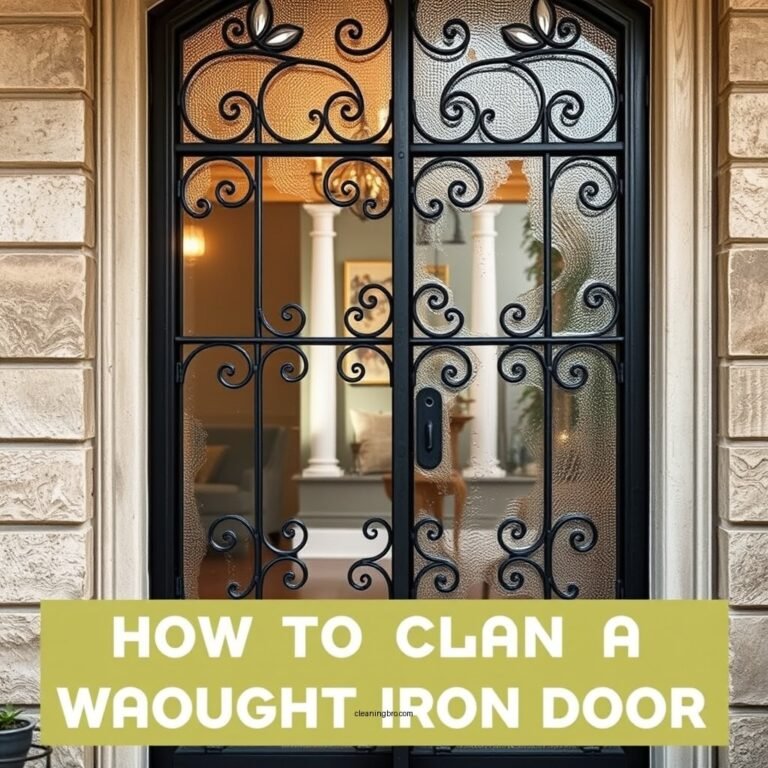 How to Clean a Wrought Iron Door: A Simple Guide