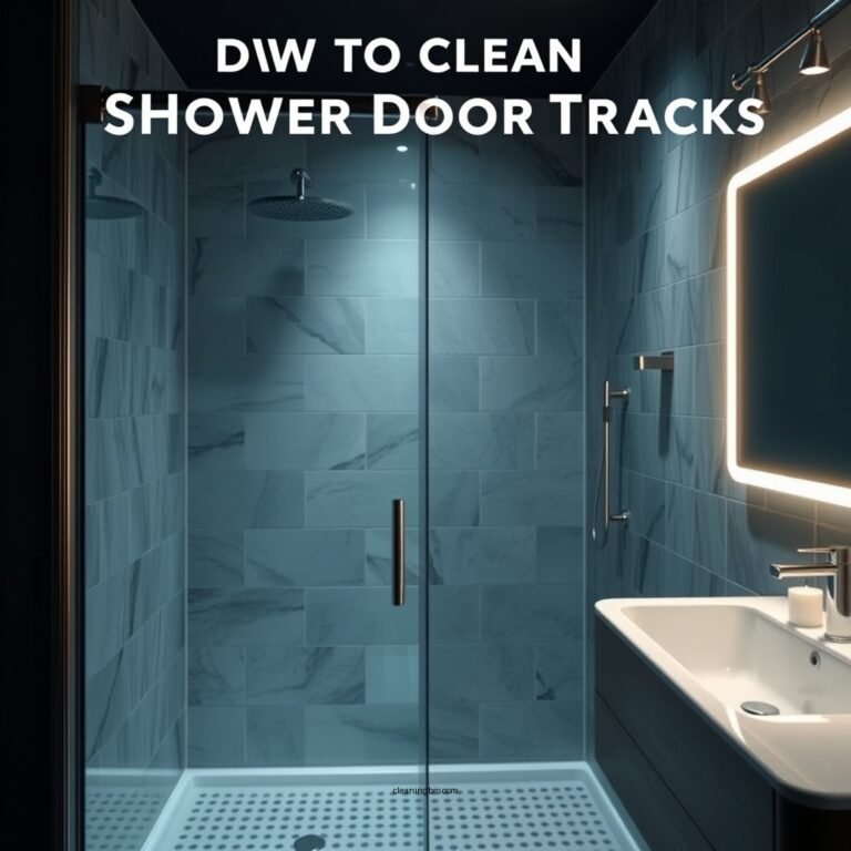 How to Clean Shower Door Tracks Effectively