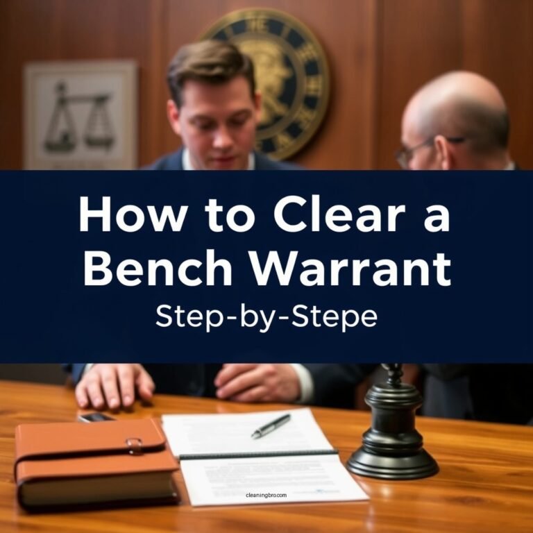 How to Clear a Bench Warrant: Step-by-Step Guide
