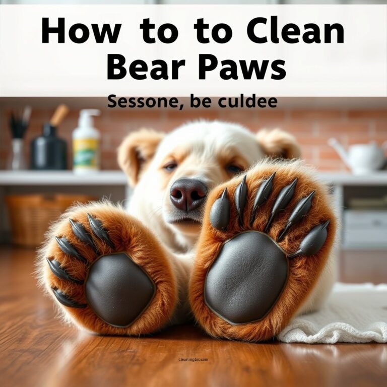 How to Clean Bear Paws: A Step-by-Step Guide