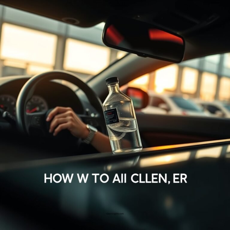 How to Clean Car Windows with Alcohol: Step-by-Step Guide