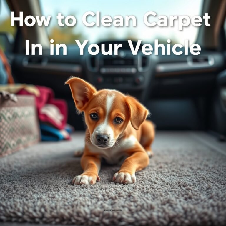 How to Clean Carpet in Your Vehicle: Step-by-Step Guide