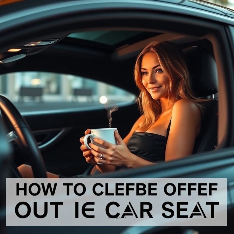 How to Clean Coffee Out of a Car Seat: Effective Steps