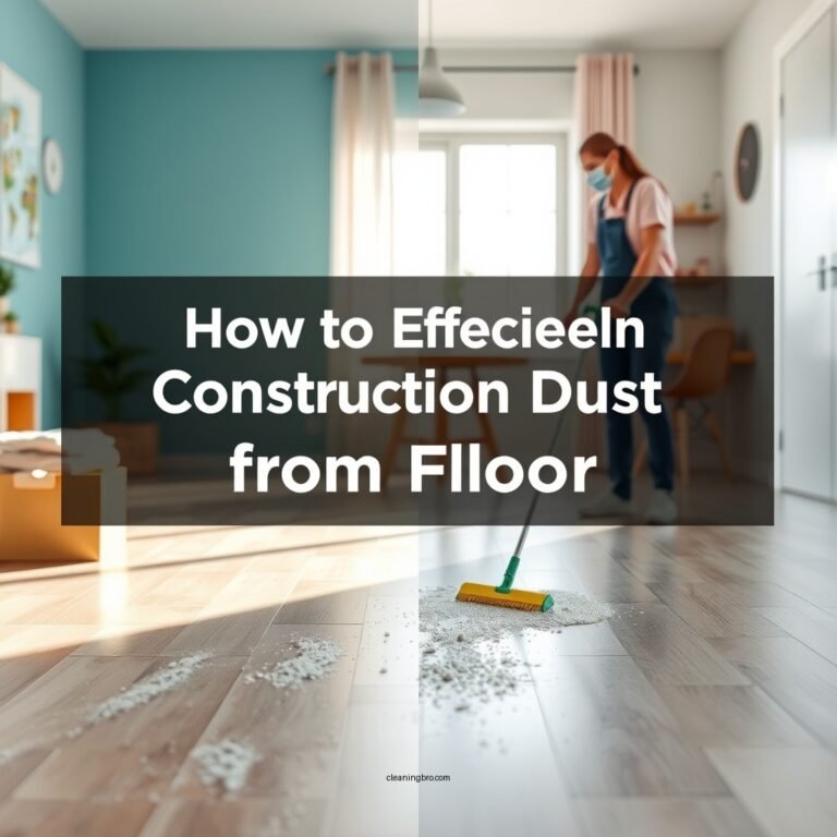 How to Effectively Clean Construction Dust from Floors