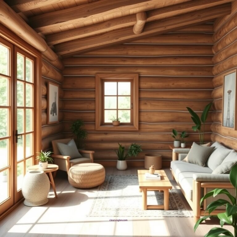 How to Clean Log Cabin Interior Walls Effectively