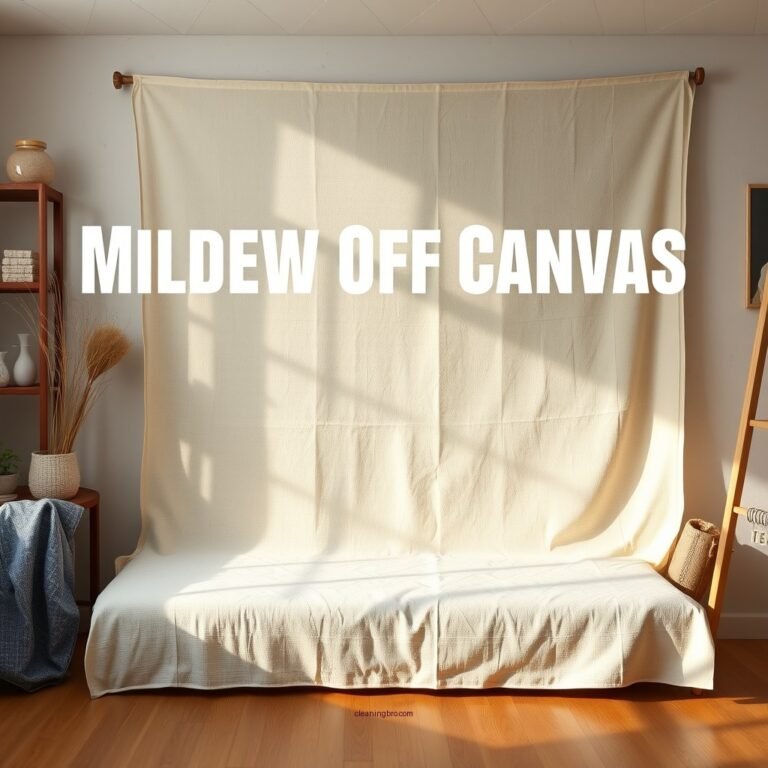 How to Clean Mildew Off Canvas: A Step-by-Step Guide