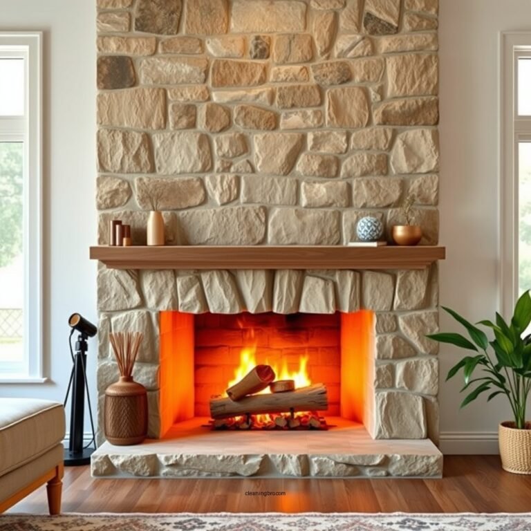 How to Clean Your Stone Fireplace Hearth Effectively