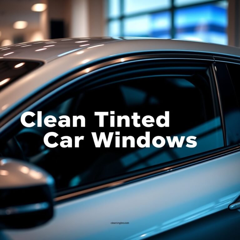 How to Clean Tinted Car Windows: A Step-by-Step Guide