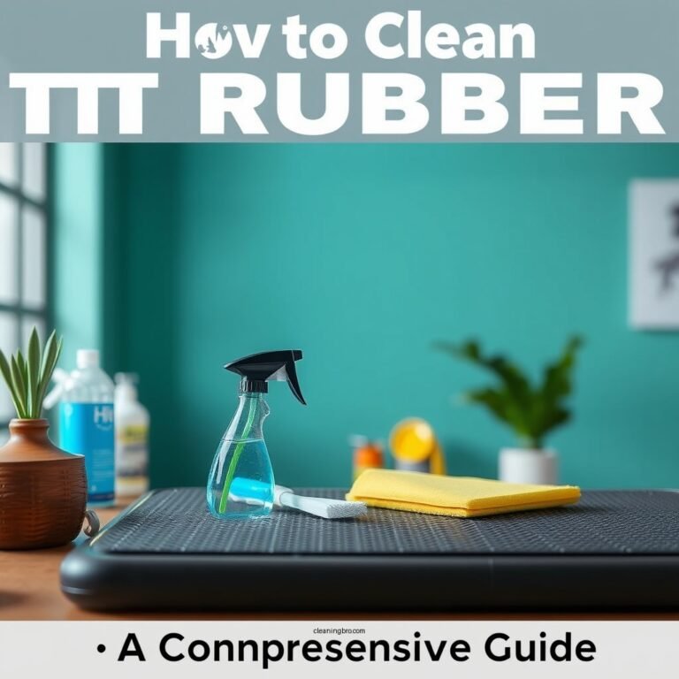 How to Clean TT Rubber: A Comprehensive Guide