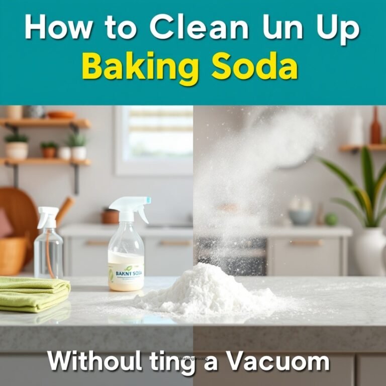How to Clean Up Baking Soda Without Using a Vacuum