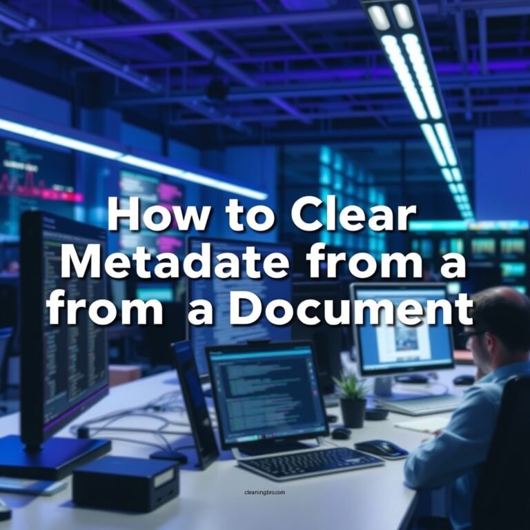 How to Clear Metadata from a Word Document