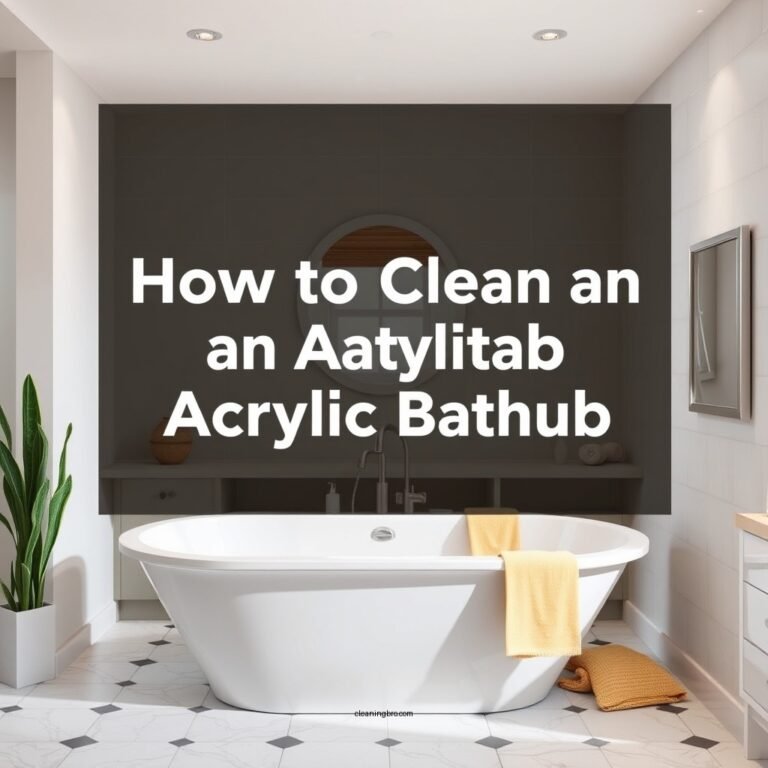 How to Clean an Acrylic Bathtub: Step-by-Step Guide
