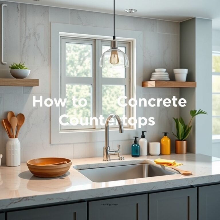 How to Clean Concrete Countertops: A Simple Guide