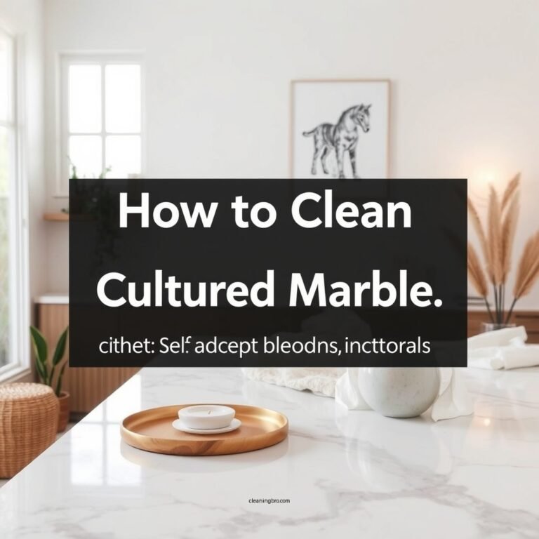 How to Clean Cultured Marble: Simple Steps for a Sparkling Finish