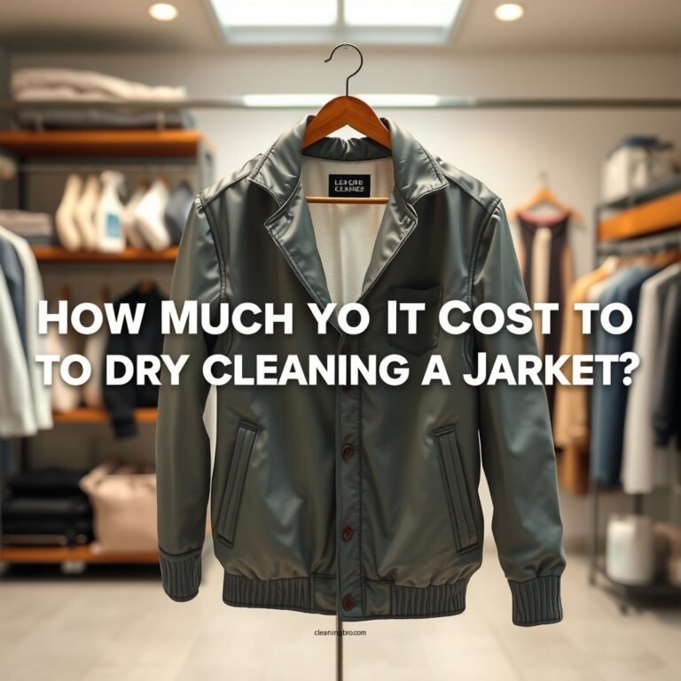 How Much Does It Cost to Dry Clean a Jacket?