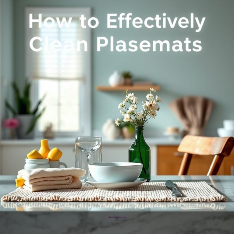 How to Effectively Clean Placemats: A Step-by-Step Guide