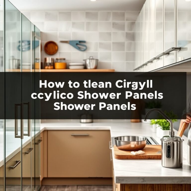 How to Clean Acrylic Shower Panels: A Simple Guide