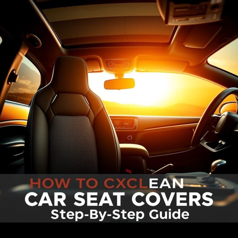 How to Clean Car Seat Covers: A Step-by-Step Guide