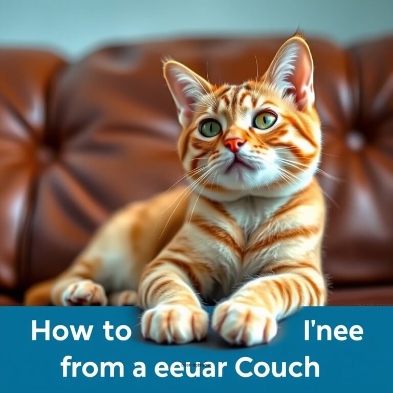 How to Clean Cat Urine from a Leather Couch