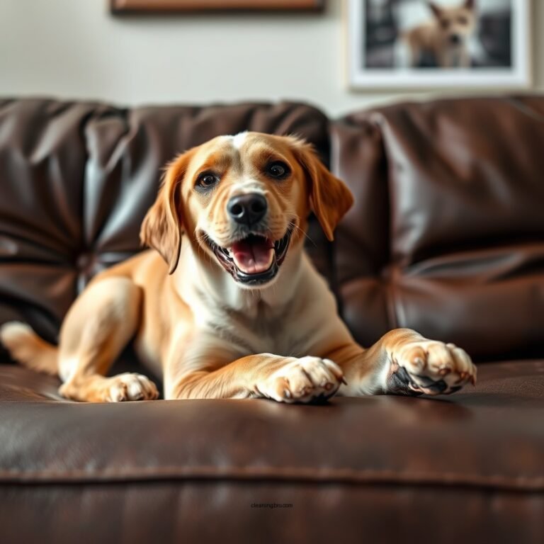 How to Clean Dog Urine Off a Leather Couch