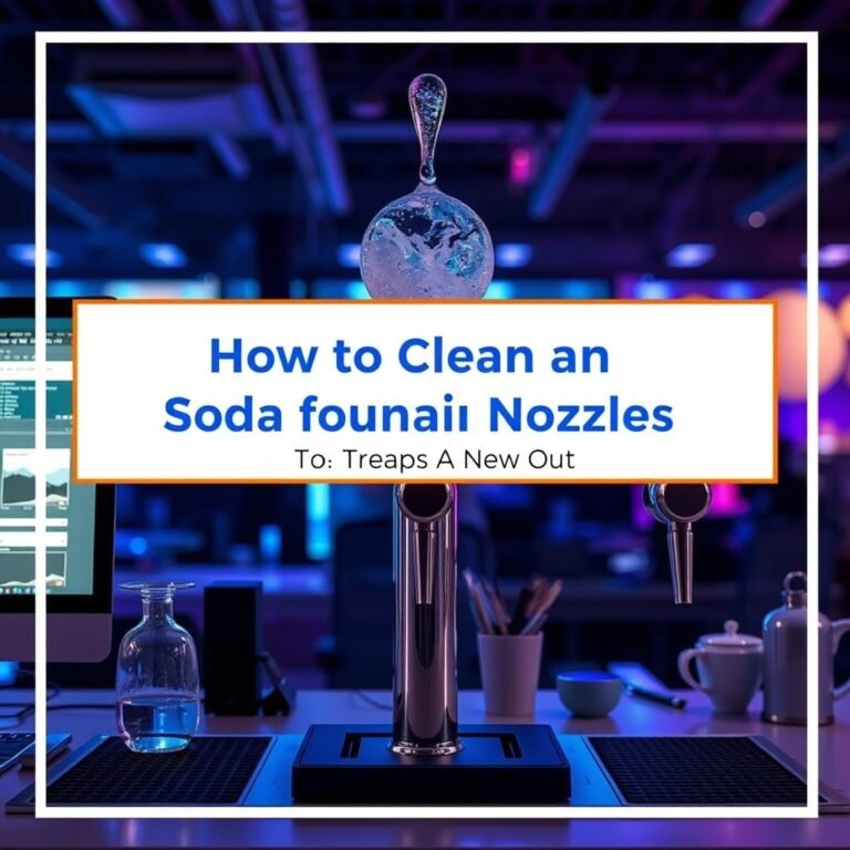 How to Clean Soda Fountain Nozzles: A Step-by-Step Guide