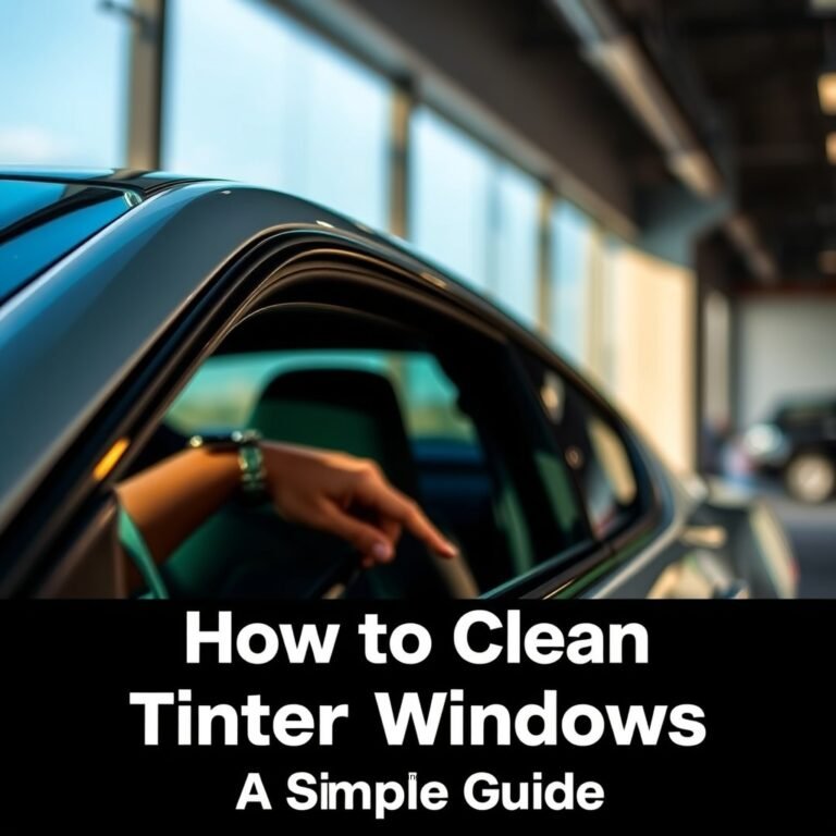 How to Clean Tinted Car Windows: A Simple Guide
