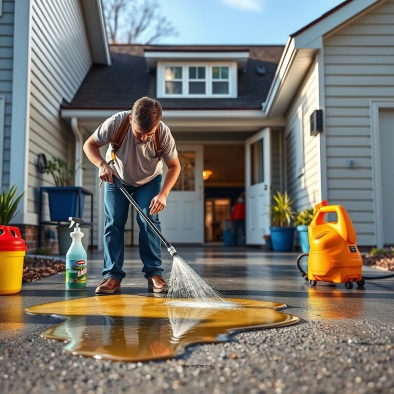 How to Clean Up a Gasoline Spill on Your Driveway