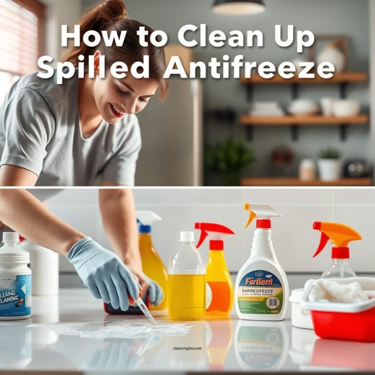 How to Clean Up Spilled Antifreeze Safely and Effectively
