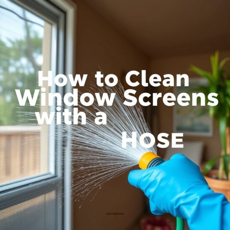 How to Clean Window Screens with a Hose: A Simple Guide
