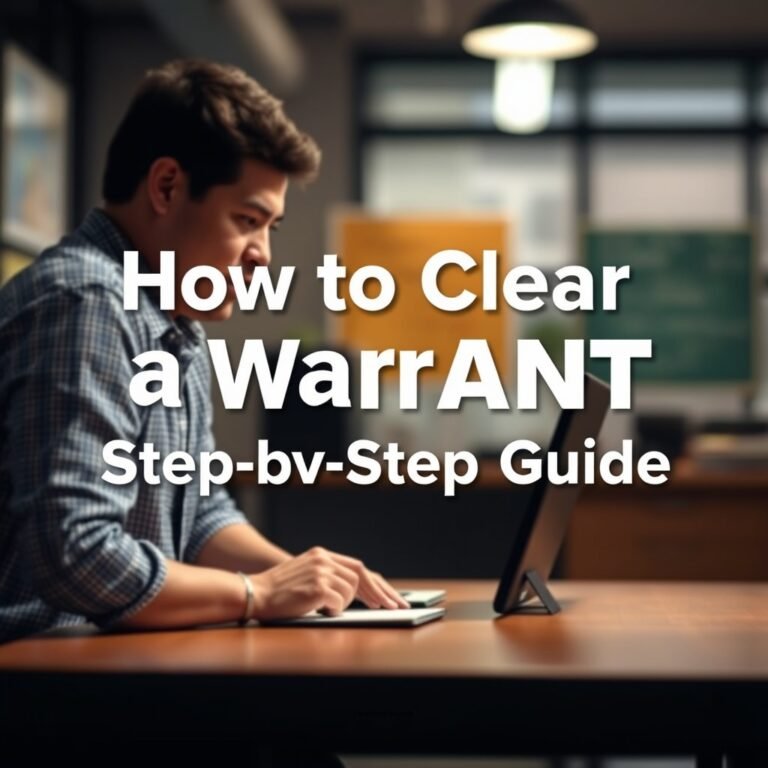 How to Clear a Warrant: Step-by-Step Guide