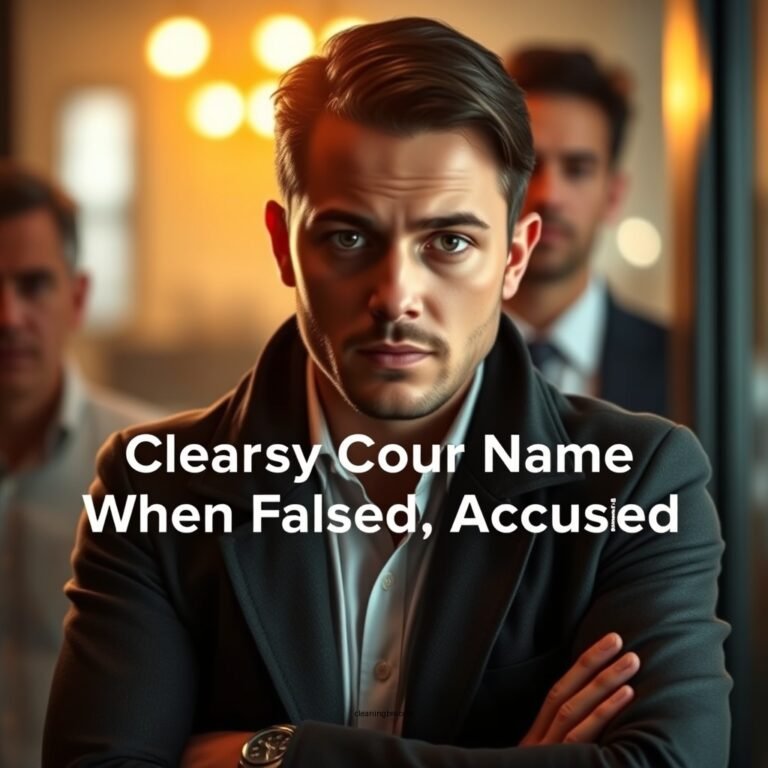 How to Clear Your Name When Falsely Accused