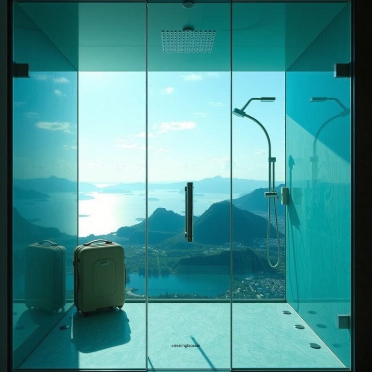 How Hotels Keep Glass Shower Doors Clean and Sparkling
