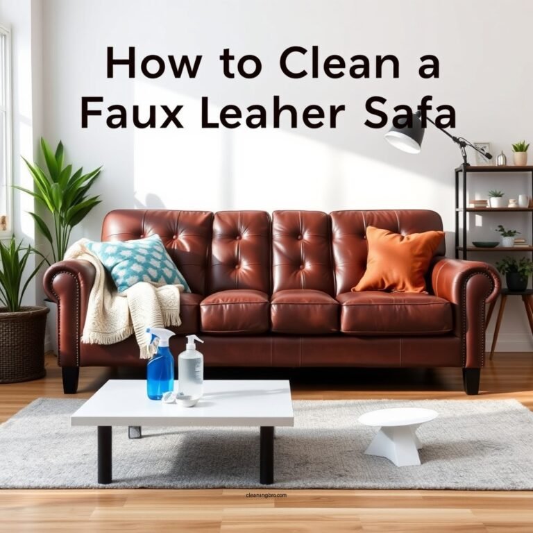 How to Clean a Faux Leather Sofa: Simple Steps and Tips