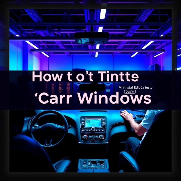 How to Clean Tinted Car Windows: Effective Techniques