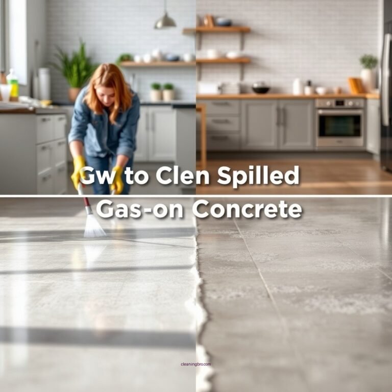 How to Clean Spilled Gas on Concrete: Step-by-Step Guide