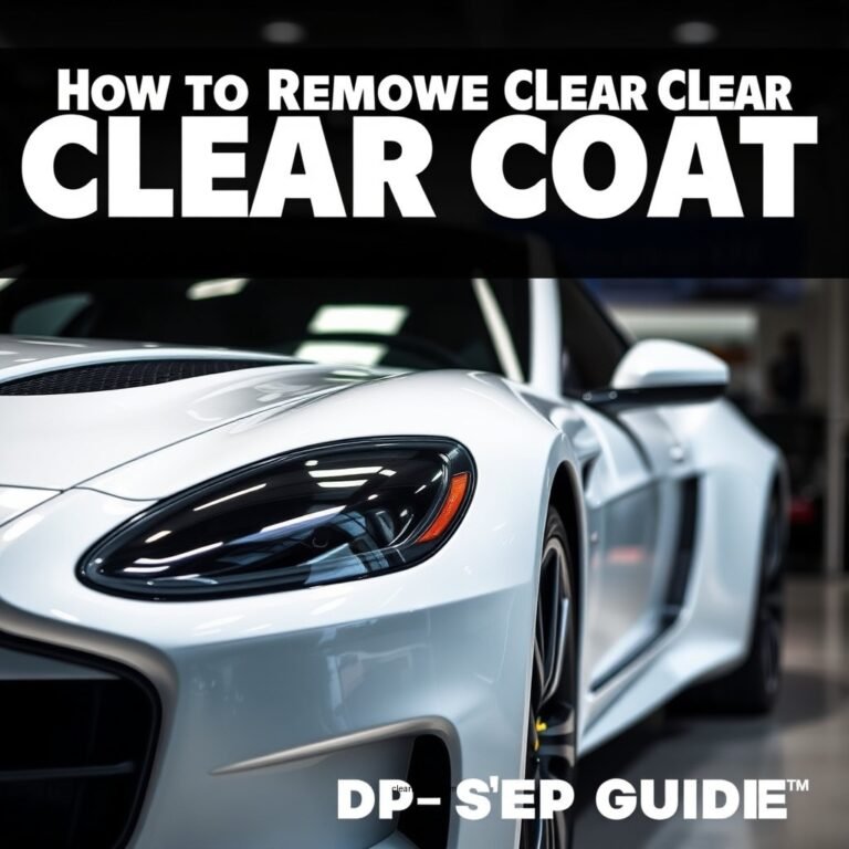 How to Remove Clear Coat from a Car: Step-by-Step Guide