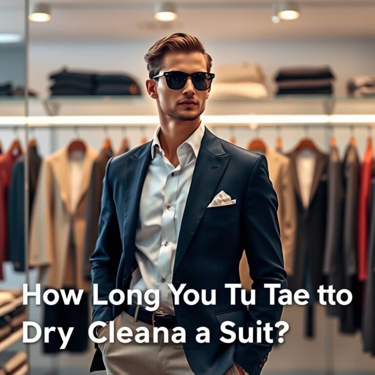 How Long Does It Take to Dry Clean a Suit?