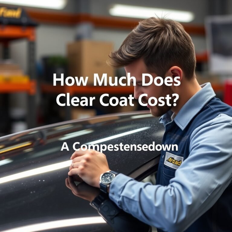 How Much Does Clear Coat Cost? A Comprehensive Breakdown