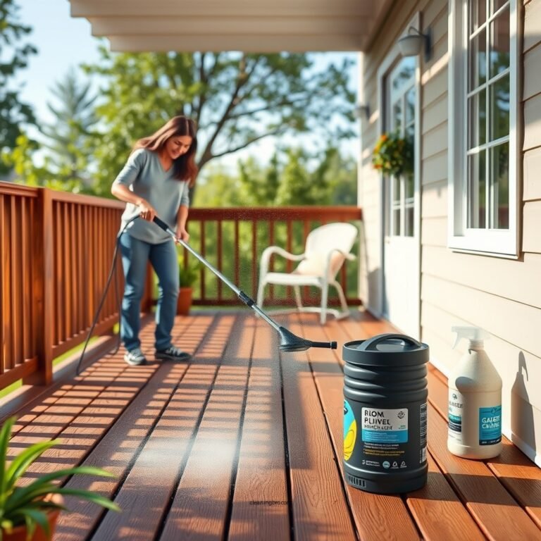 How to Clean a Deck Without a Pressure Washer
