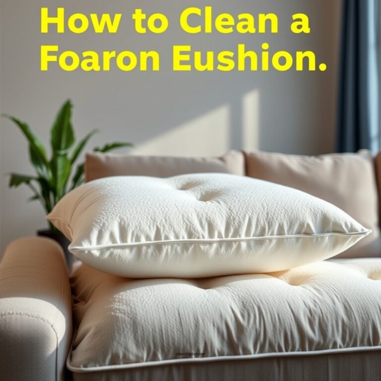 How to Clean a Foam Cushion Effectively