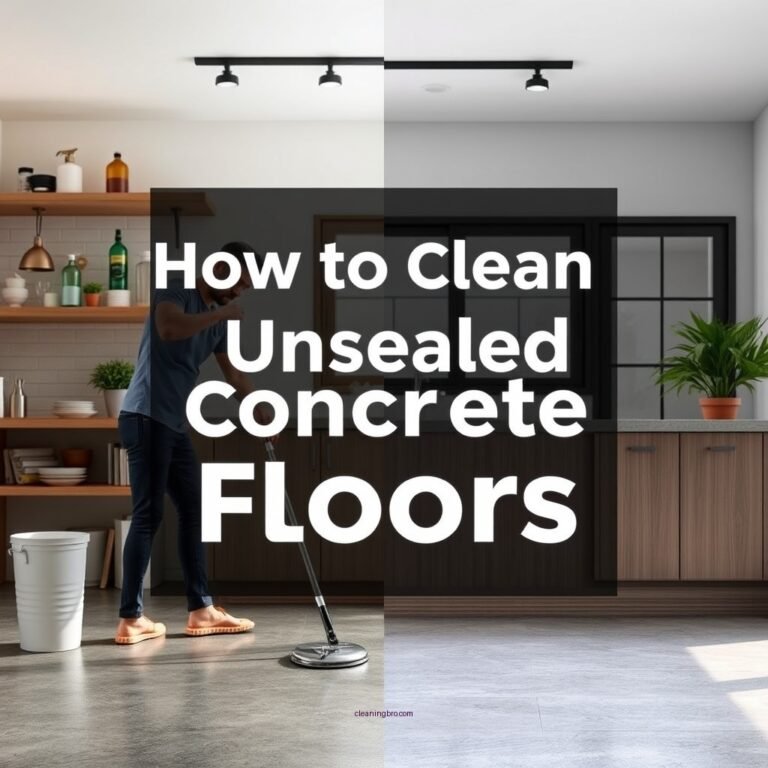 How to Clean Unsealed Concrete Floors: A Step-by-Step Guide