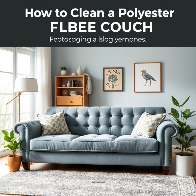 How to Clean a Polyester Fiber Couch: A Step-by-Step Guide