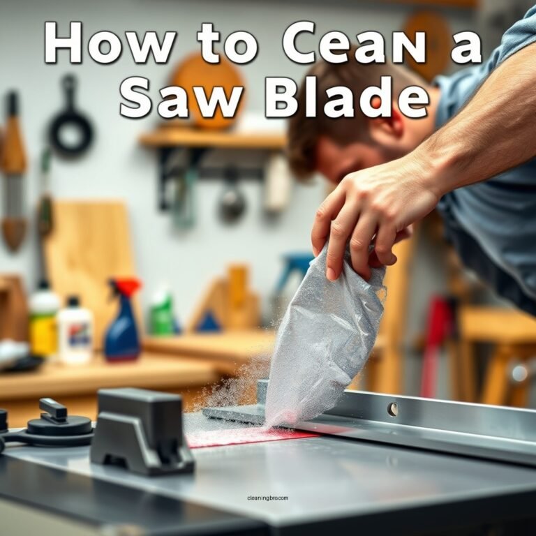 How to Clean a Table Saw Blade: Step-by-Step Guide