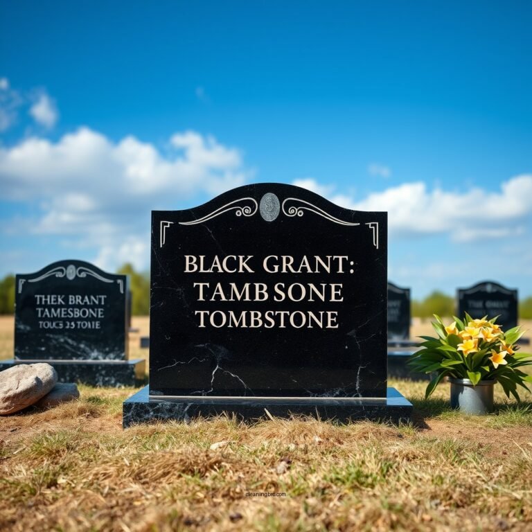 How to Clean Black Granite Tombstones: A Simple Guide