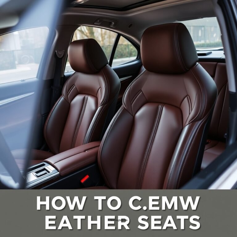 How to Clean BMW Leather Seats: A Step-by-Step Guide