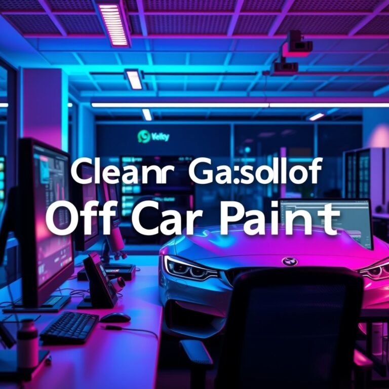 How to Clean Gasoline Off Car Paint: A Simple Guide
