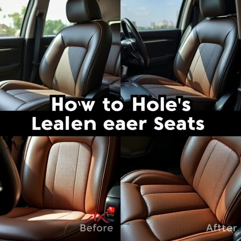 How to Clean Holes in Leather Seats Effectively