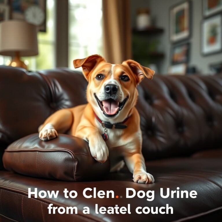 How to Clean Dog Urine from a Leather Couch