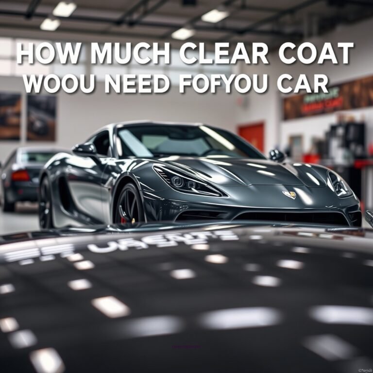 How Much Clear Coat Do You Need for a Car?