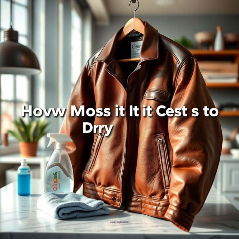 How Much Does It Cost to Dry Clean a Leather Jacket?